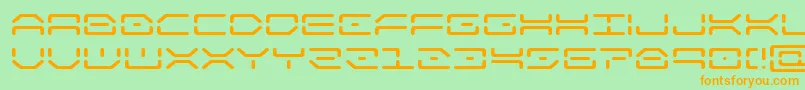 kaylonexpand Font – Orange Fonts on Green Background