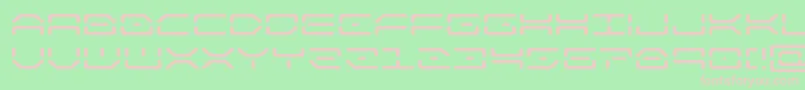kaylonexpand-fontti – vaaleanpunaiset fontit vihreällä taustalla