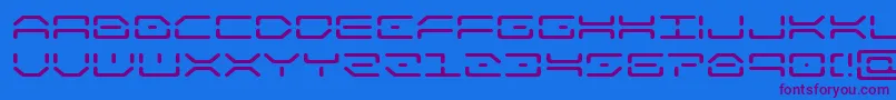 kaylonexpand Font – Purple Fonts on Blue Background