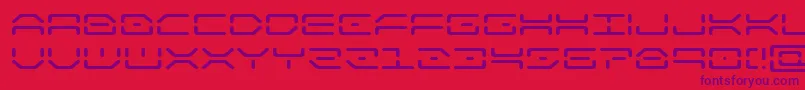 kaylonexpand Font – Purple Fonts on Red Background