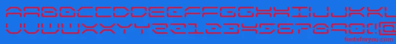 kaylonexpand Font – Red Fonts on Blue Background