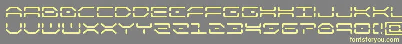 kaylonexpand-Schriftart – Gelbe Schriften auf grauem Hintergrund