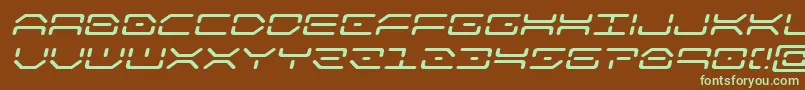 Шрифт kaylonexpandital – зелёные шрифты на коричневом фоне