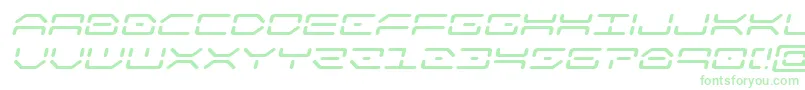 kaylonexpandital Font – Green Fonts on White Background