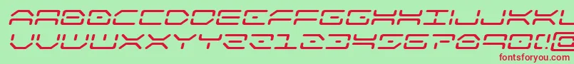 Шрифт kaylonexpandital – красные шрифты на зелёном фоне