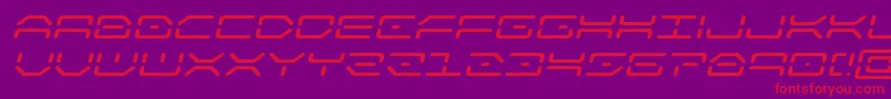 kaylonexpandital-fontti – punaiset fontit violetilla taustalla