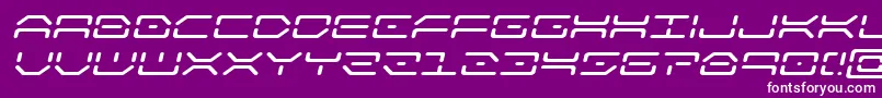 kaylonexpandital Font – White Fonts on Purple Background