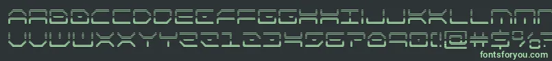 フォントkaylongrad – 黒い背景に緑の文字