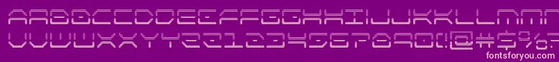 フォントkaylongrad – 紫の背景にピンクのフォント