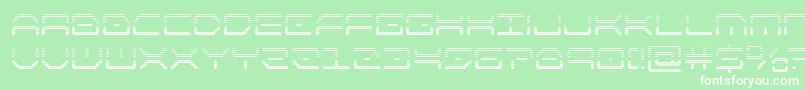 フォントkaylongrad – 緑の背景に白い文字