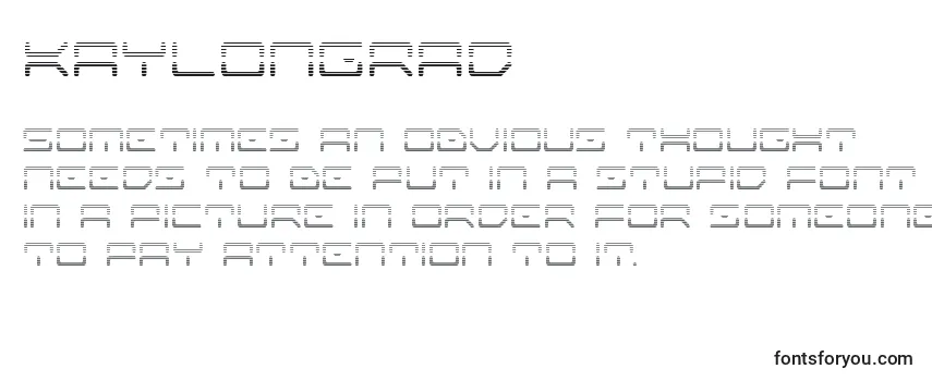 Обзор шрифта Kaylongrad