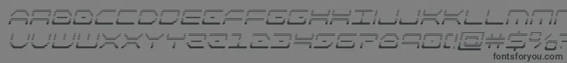 kaylongradital Font – Black Fonts on Gray Background