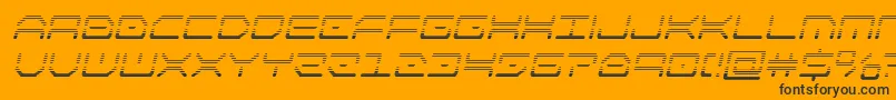 kaylongradital Font – Black Fonts on Orange Background