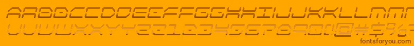 kaylongradital Font – Brown Fonts on Orange Background