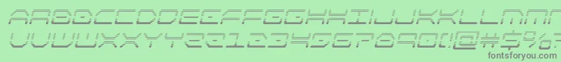 kaylongradital Font – Gray Fonts on Green Background