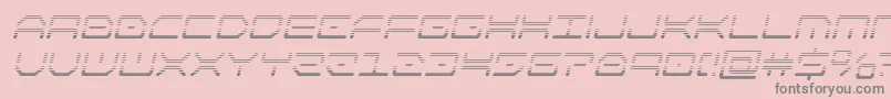 kaylongradital Font – Gray Fonts on Pink Background