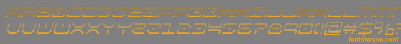 kaylongradital Font – Orange Fonts on Gray Background