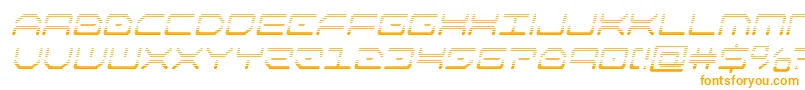 kaylongradital-Schriftart – Orangefarbene Schriften auf weißem Hintergrund