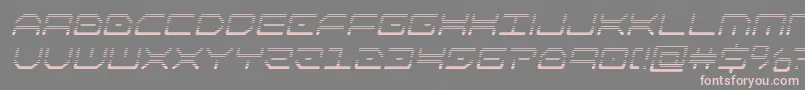 kaylongradital Font – Pink Fonts on Gray Background