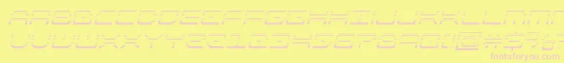 kaylongradital Font – Pink Fonts on Yellow Background