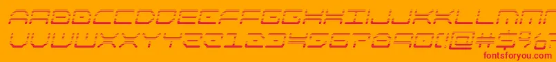 kaylongradital Font – Red Fonts on Orange Background