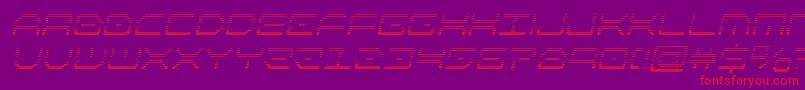 kaylongradital Font – Red Fonts on Purple Background