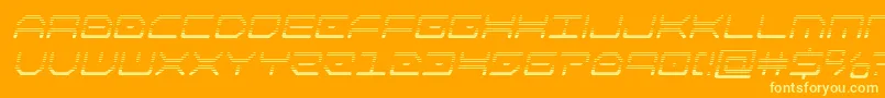 kaylongradital Font – Yellow Fonts on Orange Background