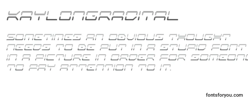 Обзор шрифта Kaylongradital