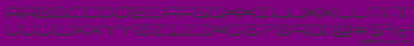 kaylonhalf Font – Black Fonts on Purple Background