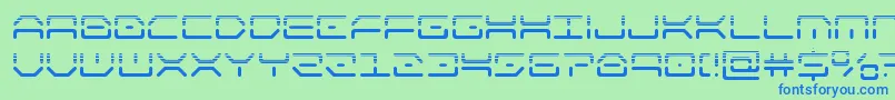 Шрифт kaylonhalf – синие шрифты на зелёном фоне
