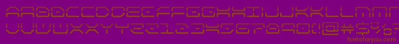 フォントkaylonhalf – 紫色の背景に茶色のフォント