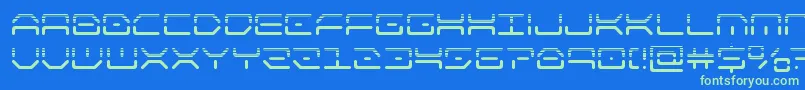 Шрифт kaylonhalf – зелёные шрифты на синем фоне