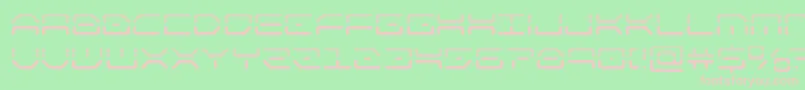 Czcionka kaylonhalf – różowe czcionki na zielonym tle