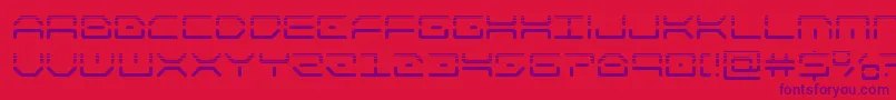 kaylonhalf-Schriftart – Violette Schriften auf rotem Hintergrund