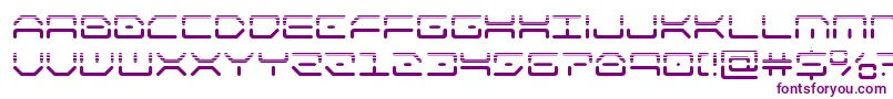 Czcionka kaylonhalf – fioletowe czcionki na białym tle