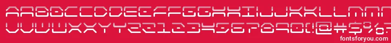 フォントkaylonhalf – 赤い背景に白い文字