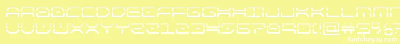 Шрифт kaylonhalf – белые шрифты на жёлтом фоне