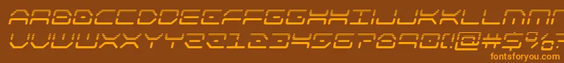 kaylonhalfital Font – Orange Fonts on Brown Background