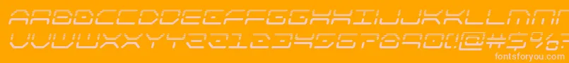 kaylonhalfital Font – Pink Fonts on Orange Background