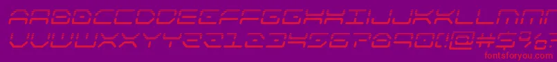 kaylonhalfital Font – Red Fonts on Purple Background