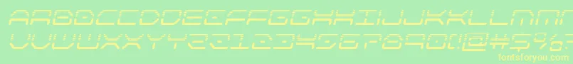 kaylonhalfital Font – Yellow Fonts on Green Background