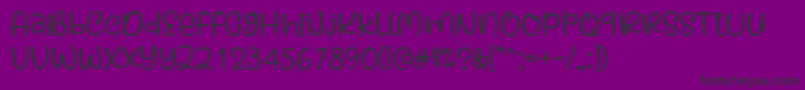 Kaylonick Font by Situjuh 7NTypes-Schriftart – Schwarze Schriften auf violettem Hintergrund