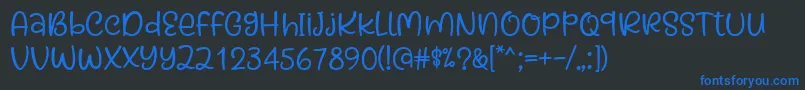 Kaylonick Font by Situjuh 7NTypes Font – Blue Fonts on Black Background