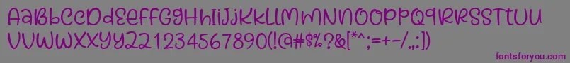 Kaylonick Font by Situjuh 7NTypes Font – Purple Fonts on Gray Background
