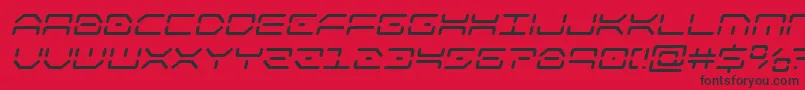 kaylonital Font – Black Fonts on Red Background