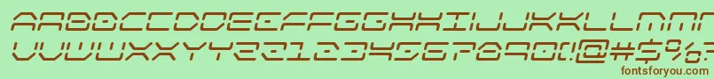 kaylonital Font – Brown Fonts on Green Background