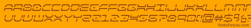 kaylonital Font – Brown Fonts on Orange Background