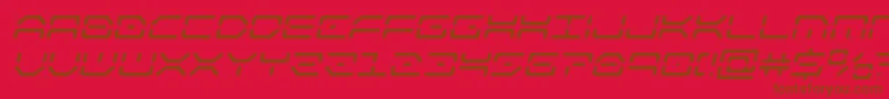 kaylonital Font – Brown Fonts on Red Background
