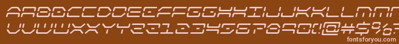 kaylonital Font – Pink Fonts on Brown Background