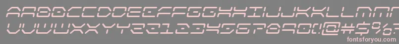 kaylonital Font – Pink Fonts on Gray Background